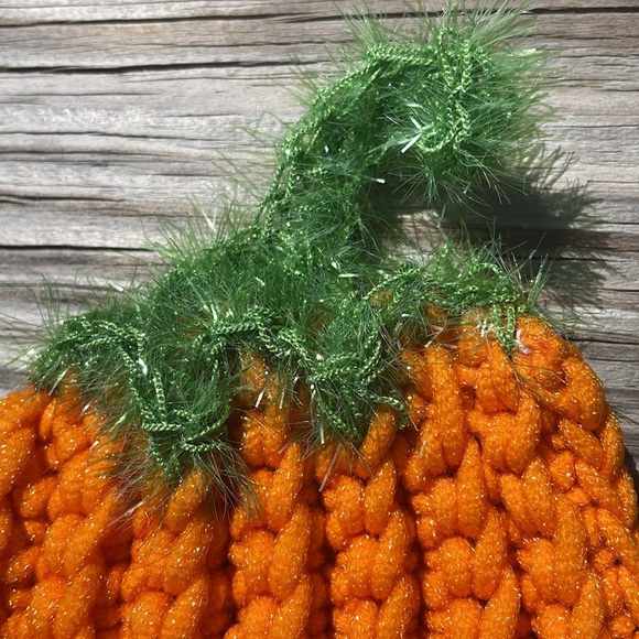 Handmade Scrubby Pumpkin Kitchen Bathroom Soap Holder Fall Autumn Decor Crochet - Picture 6 of 17